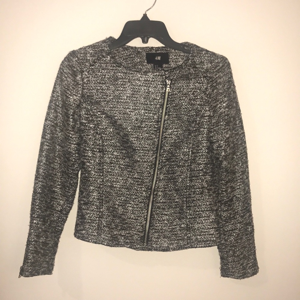 H&M | Black & Silver Blazer Jacket